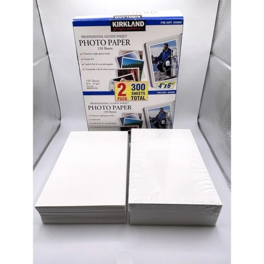 Kirkland Signature Professional Glossy Inkjet Photo Paper 4x6 272 Sheets‎